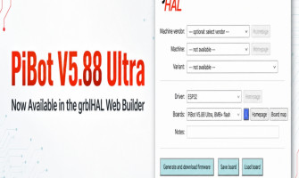 PiBot V5.88 Ultra Is Now Available in the grblHAL Web Builder