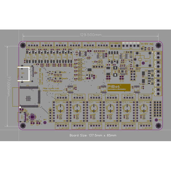 PiBot FluidNC GRBL Laser CNC Controller V4.8