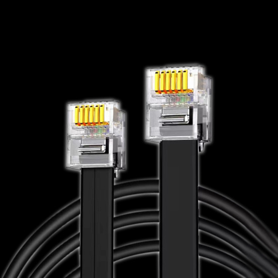 RJ12 Pure Copper Multi-Strand 6-Conductor Flat Cable