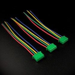 XH2.54 Connector and Cables (100mm) x 3