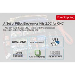 A Set of PiBot Electronics Kits 2.3CM for CNC  - Multi-Driver Board Version