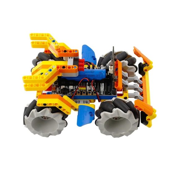 Robot Sets Programmable - Omni:bit Smart Robot Car with Mecanum Wheel and LEGO