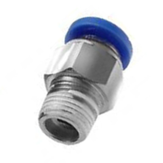 1/8" BSP Male to 4mm Straight Push In Pneumatic Fitting 1/8"-4mm Stud