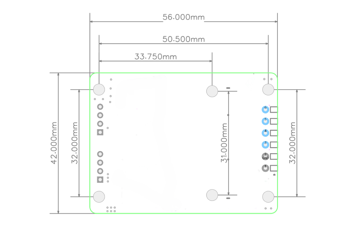 TMC5160 V5 dimensions and mounting hole spacing