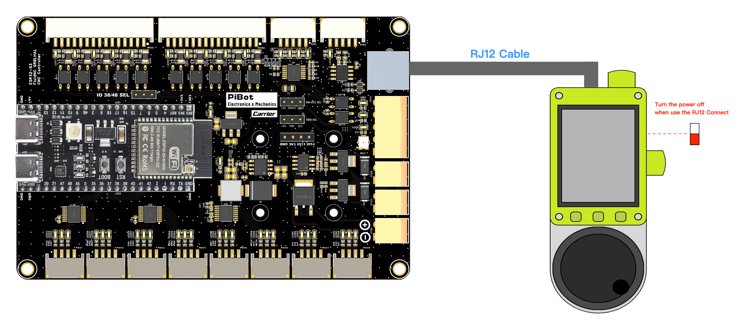 V5.77 Carrier direct RJ12 connection to Pendant V4.2